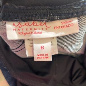Isabel maternity skinny full panel jeans size 8